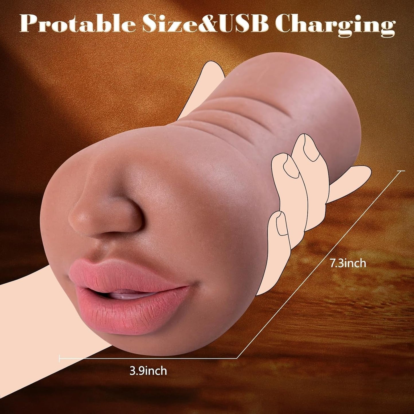 DreamLips Realistic Mouth Deep-Throat Male Stroker
