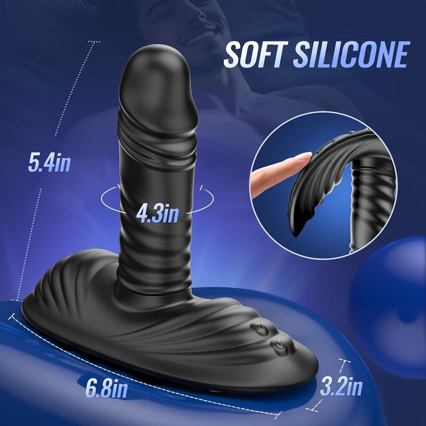 GravionX AI Masajeador de Próstata Vibrador de Empuje a Caballo Control Remoto