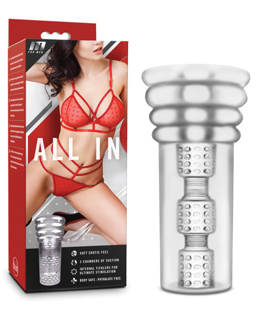 M For Men All In Male Stroker - Transparente