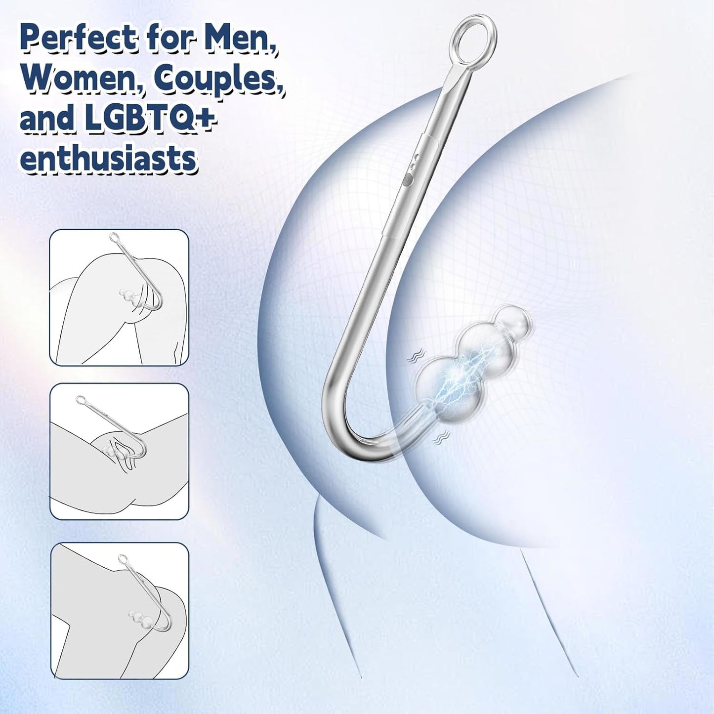 Kit de Bondage Anal VibeHook con Vibrador, Mordaza y Esposas