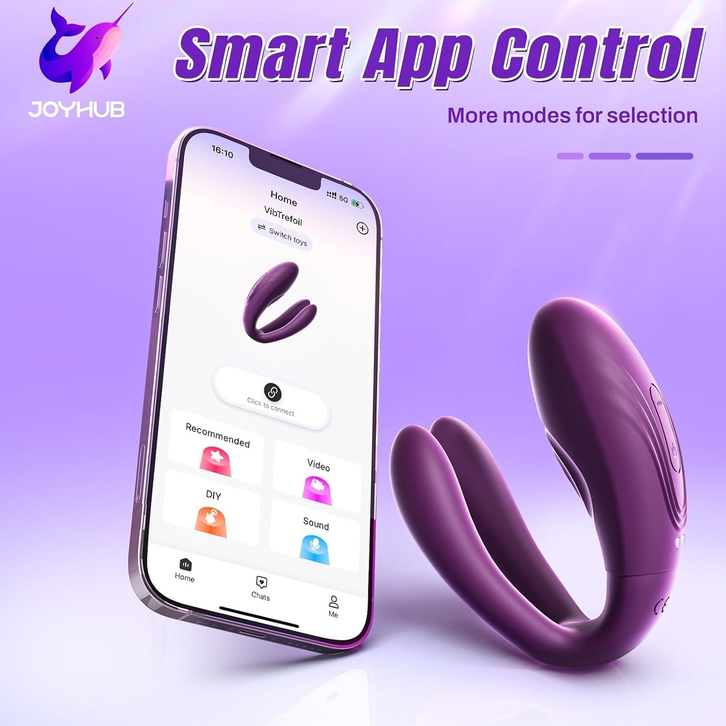 TapFusion Double Wearable Vibrator 10 Tapping 10 Modes