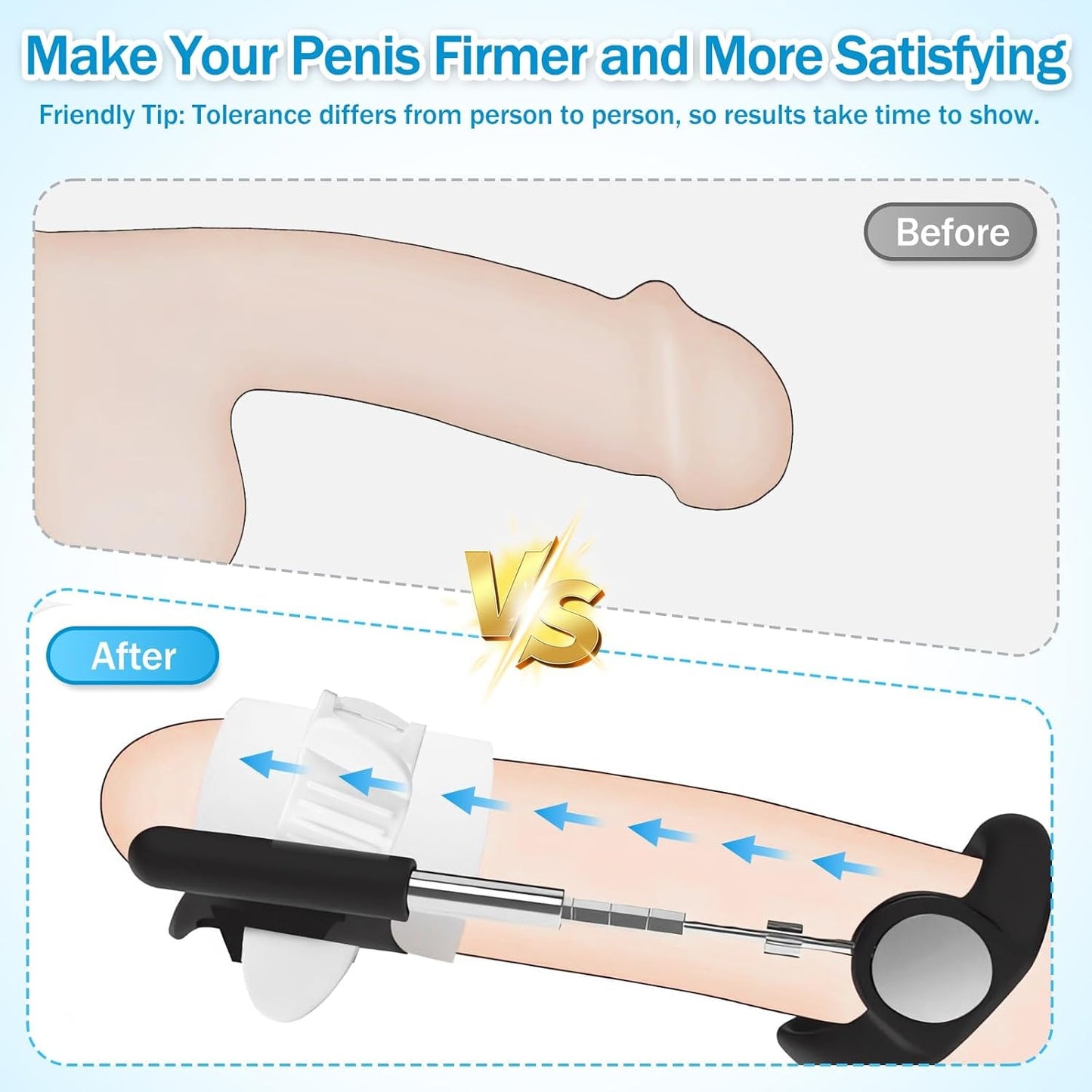 Extensor de pene ajustable FlexCorePro con dispositivo de tracción