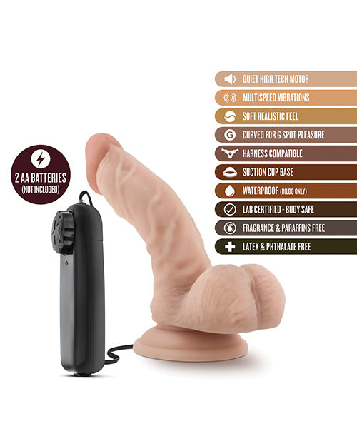 Dr. Ken Vibrador de 6.5" - Vainilla
