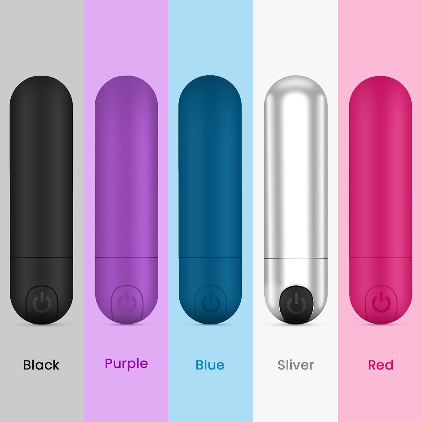 Minivibrador Bala CoreRelief Sumergible Silencioso de Silicona