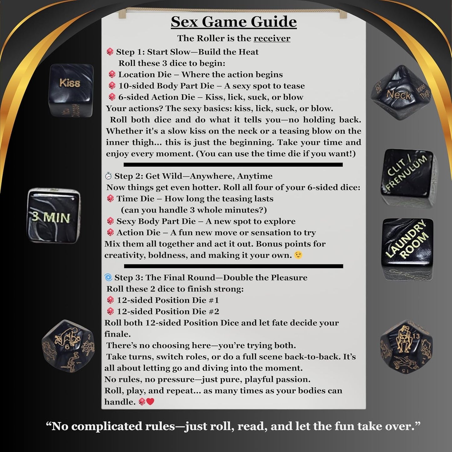 Juego de Dados Sexy para Parejas Vixen Roll & Ravish