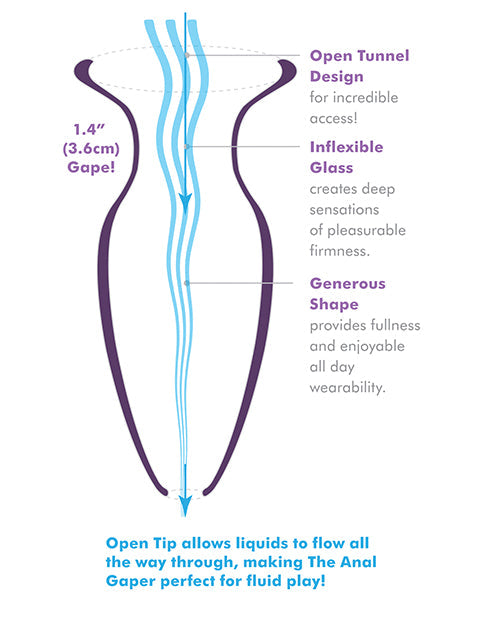 Anal Fantasy Elite Mega Anal Glass Gaper Transparente