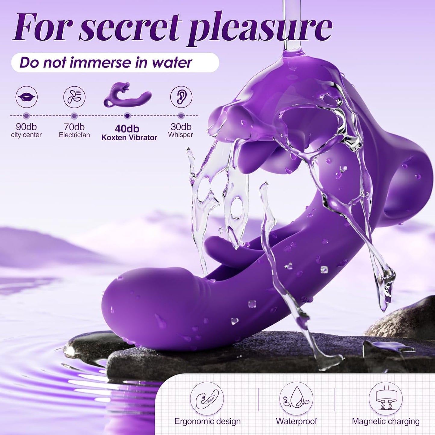 SincronizaciónThrust Vibrador de conejo con aleteo y empuje controlado por aplicación