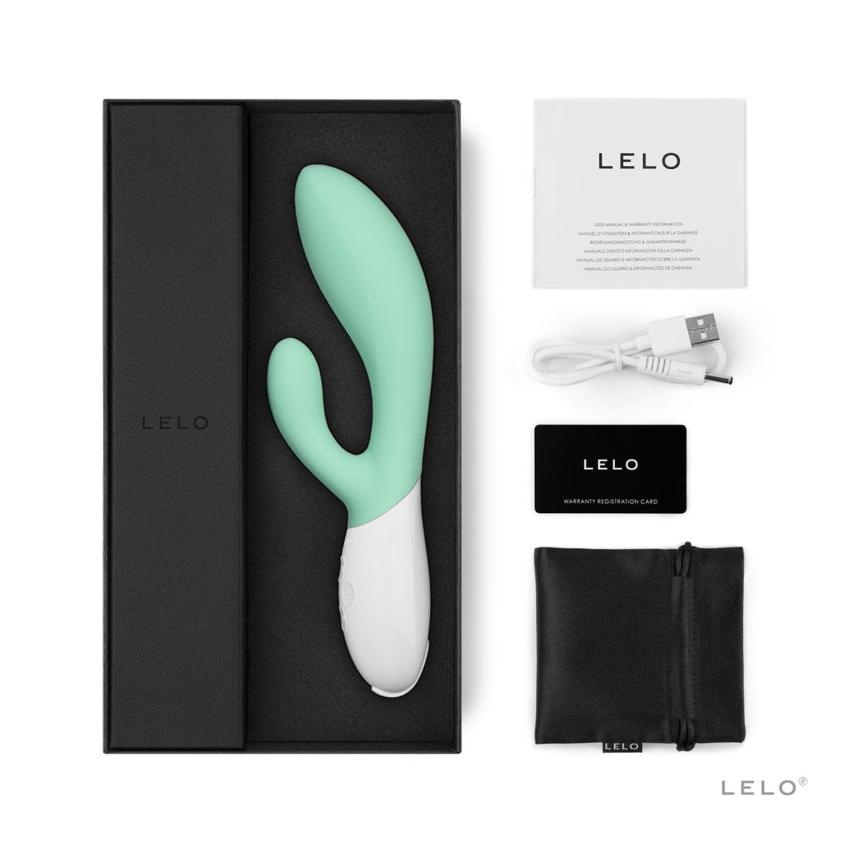 Vibromasseur LELO Ina 3 Rabbit - Vert Algue