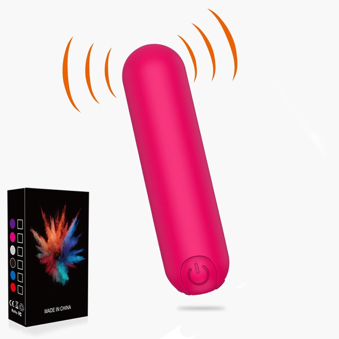 GlowPulse Minivibrador bala 10 modos silencioso sumergible