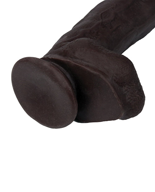Dildo realista de 30,5 cm "Get Lucky" - Marrón oscuro