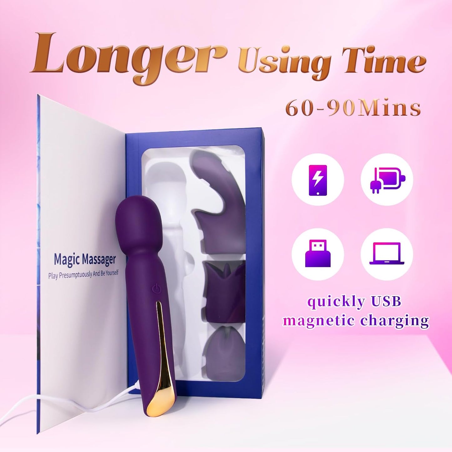 Kit de vibrador varita para clítoris RadiantTide