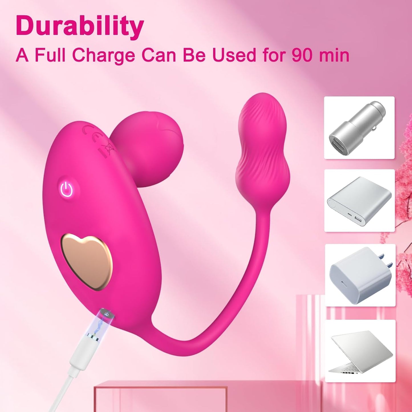 Vibrador de bragas anales para punto G PulseCharm para parejas