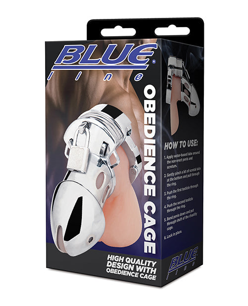 Cage d'obéissance Ligne Bleue Argent