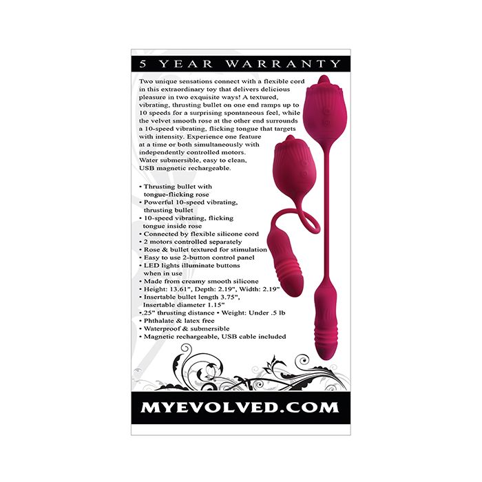 Vibrador Wild Rose Evolucionado - Rojo