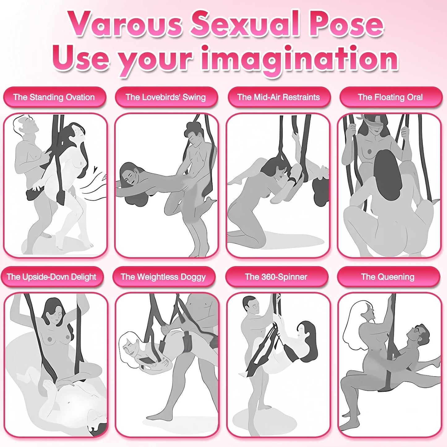 OrbitraX 360° Ceiling Sex Swing Wide Cushion
