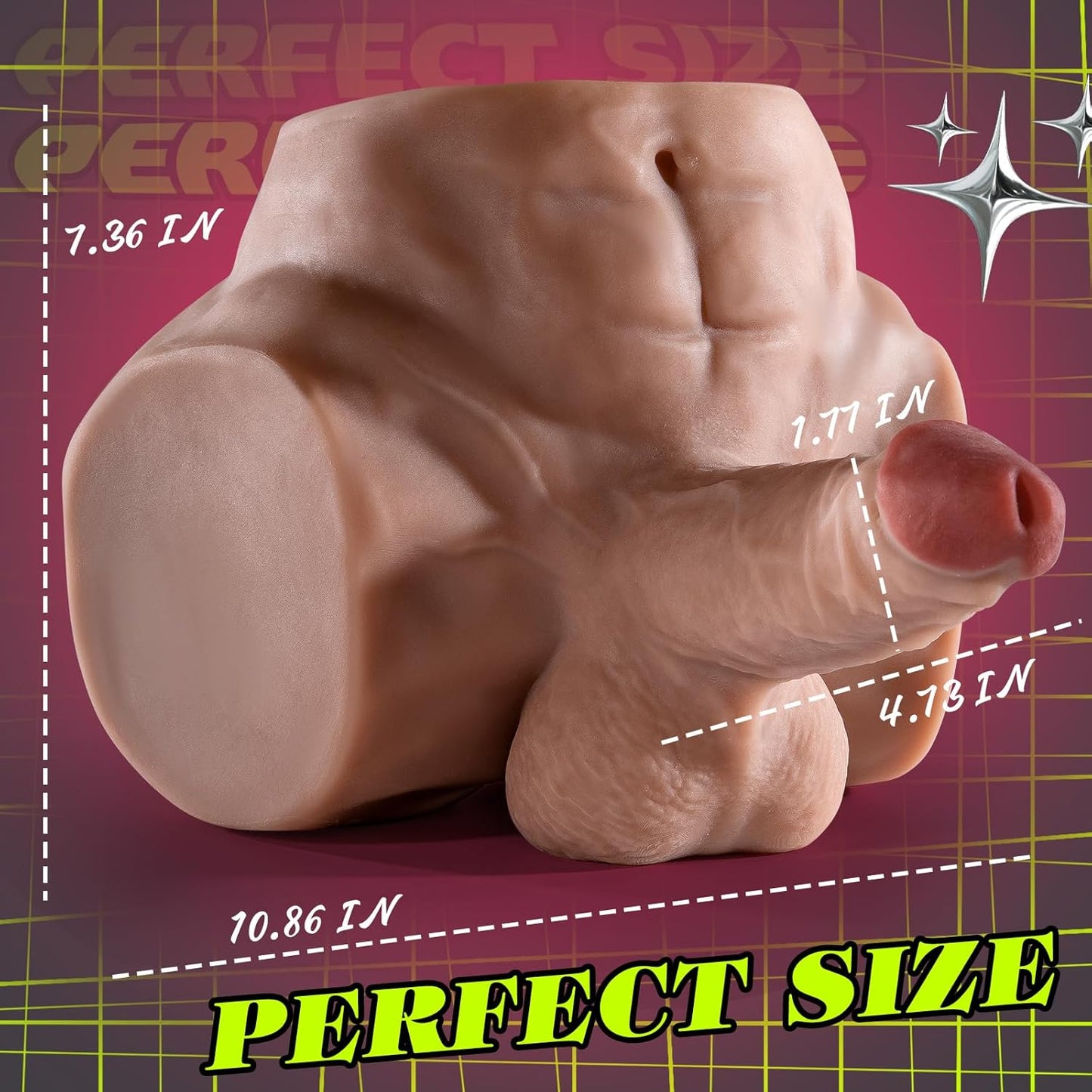 LustTitan Dildo Grueso Masculino Muñeca Sexual