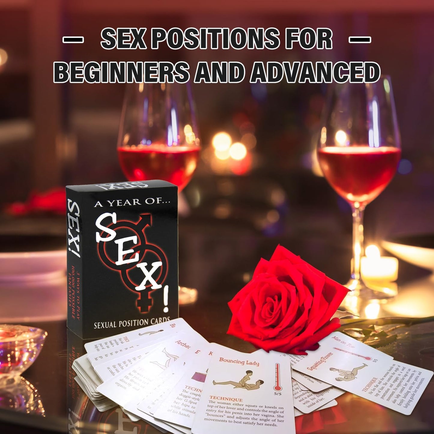 Juego de cartas de posiciones sexuales