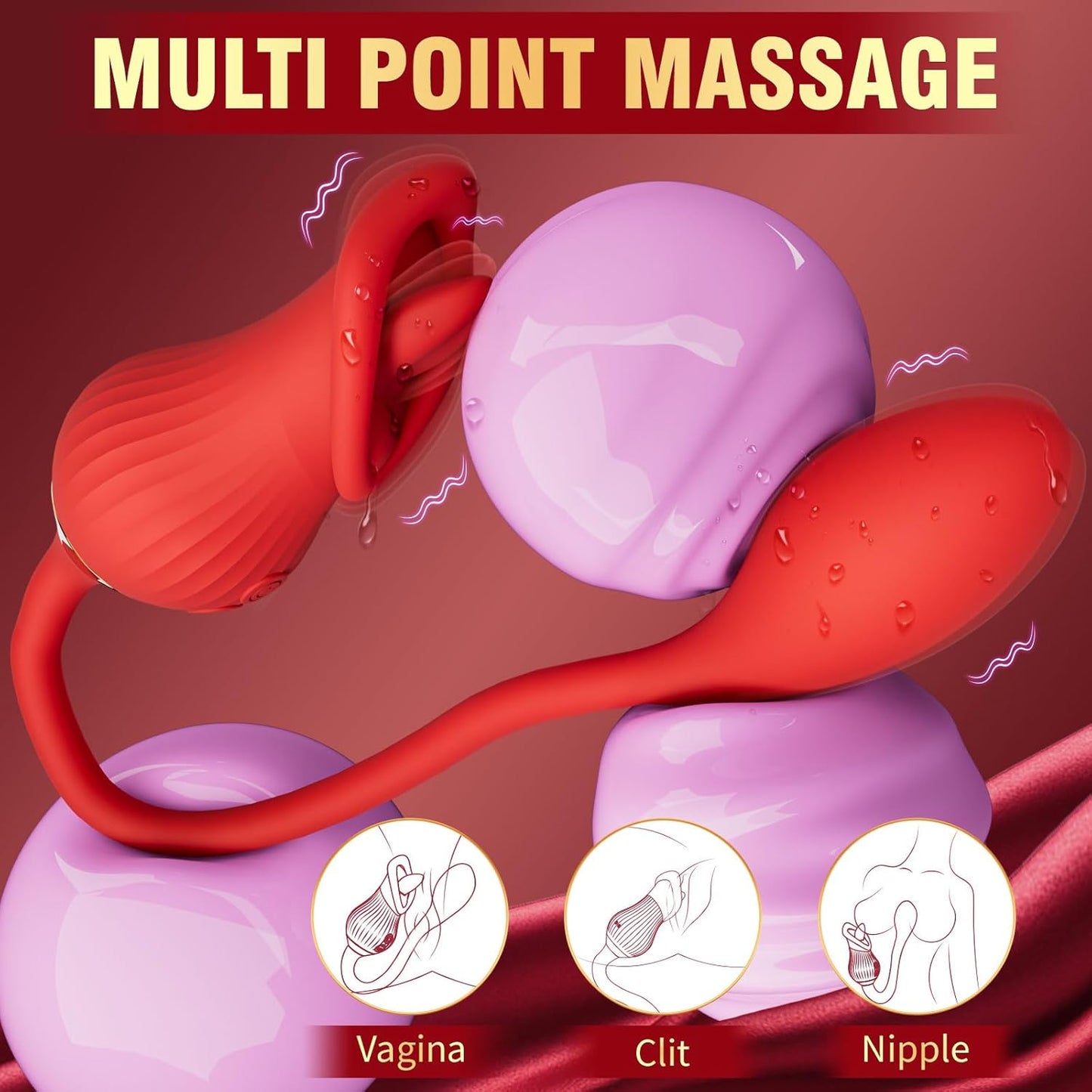 TeaseDrop Tongue Licking Egg Vibrator