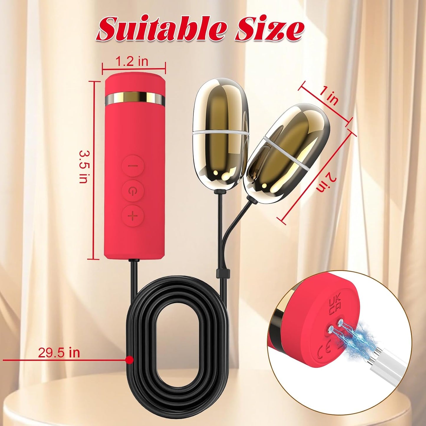 EchoEgg Doble Huevo Estimulador Clitoriano Vibrador