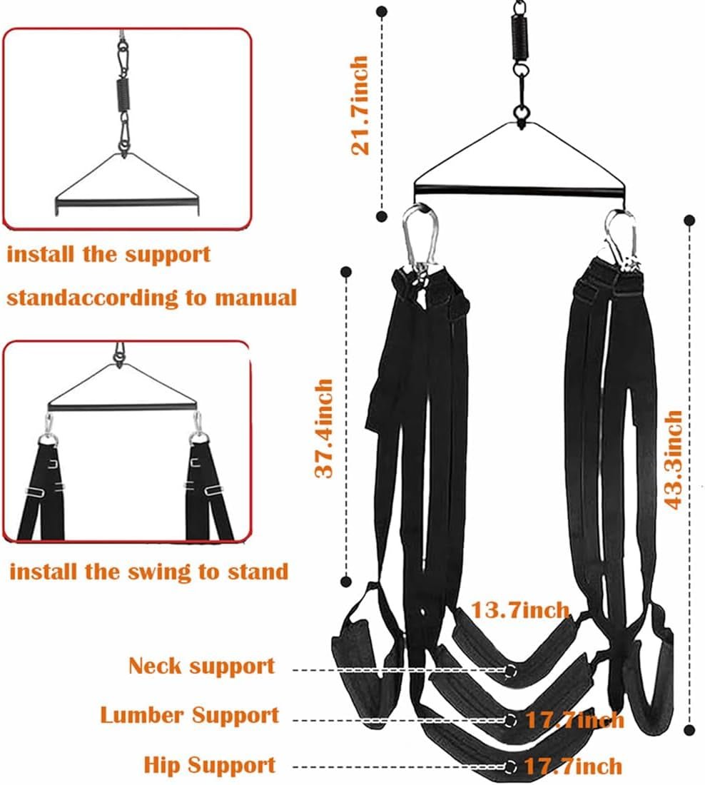 Columpio de techo sexual SpinVault 360° resistente 800lb