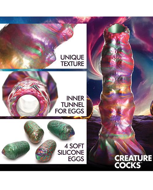 Criatura Cocks Larva Ovipositor Dildo de silicona y huevos