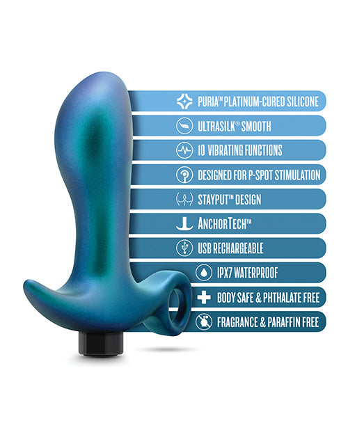 Blush Anal Adventures Matrix Teleportation Plug - Bleu lunaire