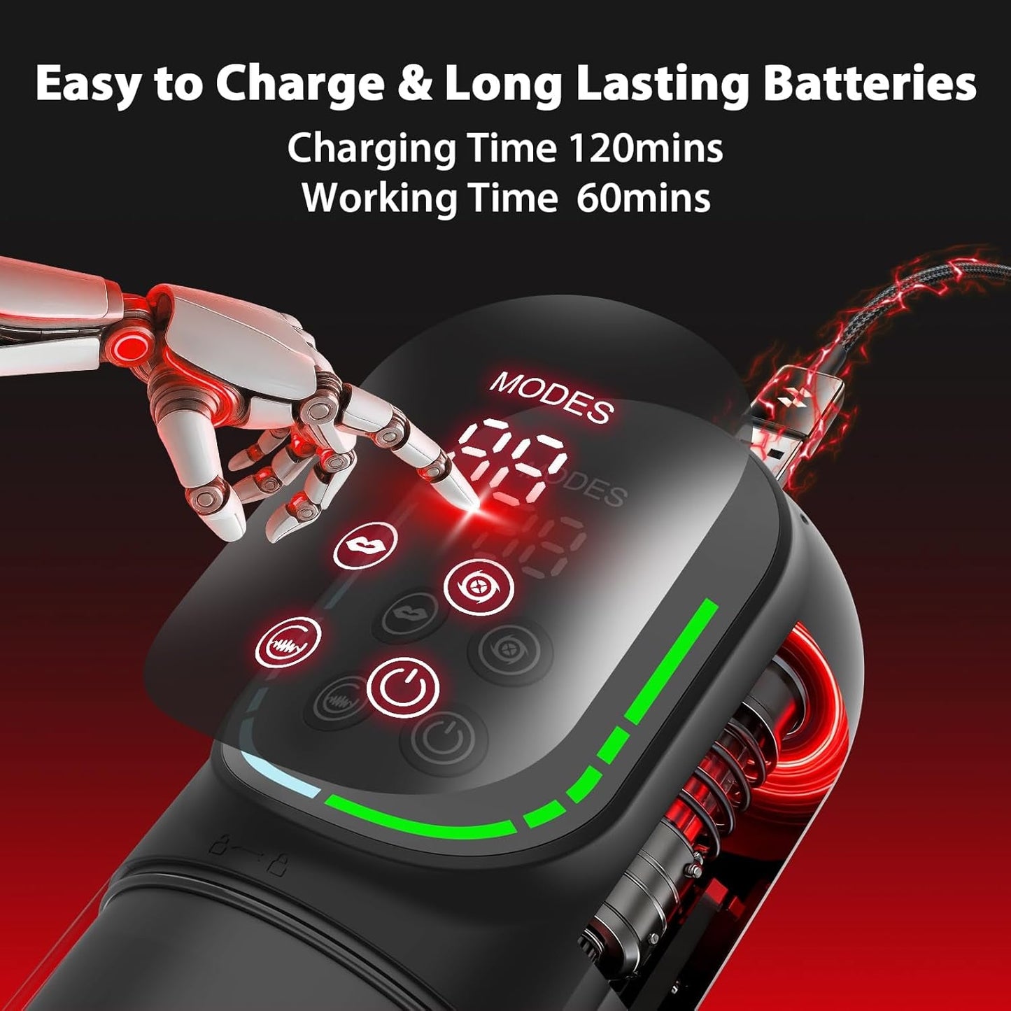 HydraSync AI Masturbador Masculino Empuje Gire Bombee Aplicación