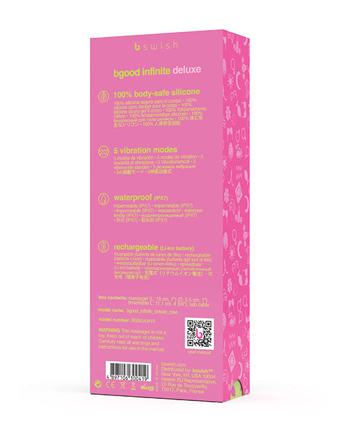 Vibrador Infinito Deluxe Bgood - Rosa