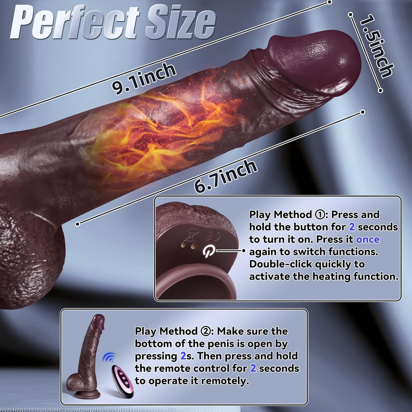 Vibrador de clítoris a distancia ShadowThrust