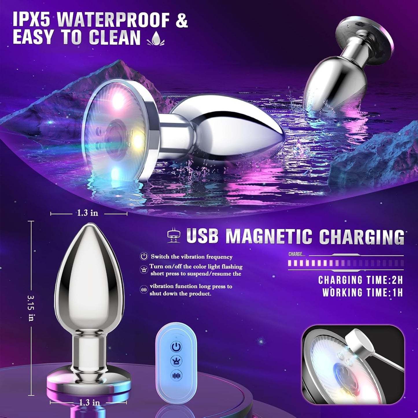 TwilightLover Vibrating Butt Plug