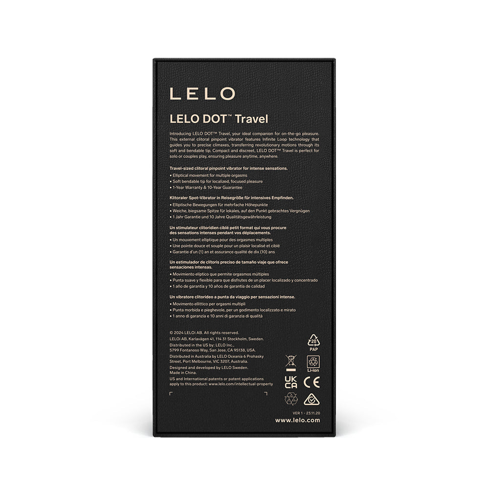 Lelo Dot Vibrador de viaje púrpura de punta de precisión para clítoris
