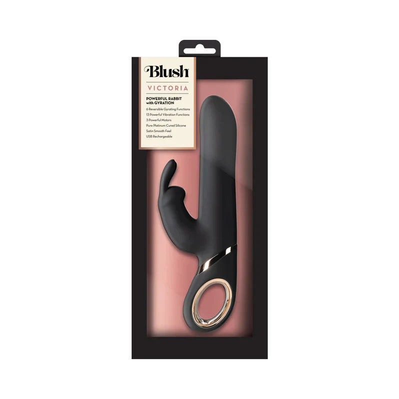 Vibrador Conejo Victoria de Blush - Negro