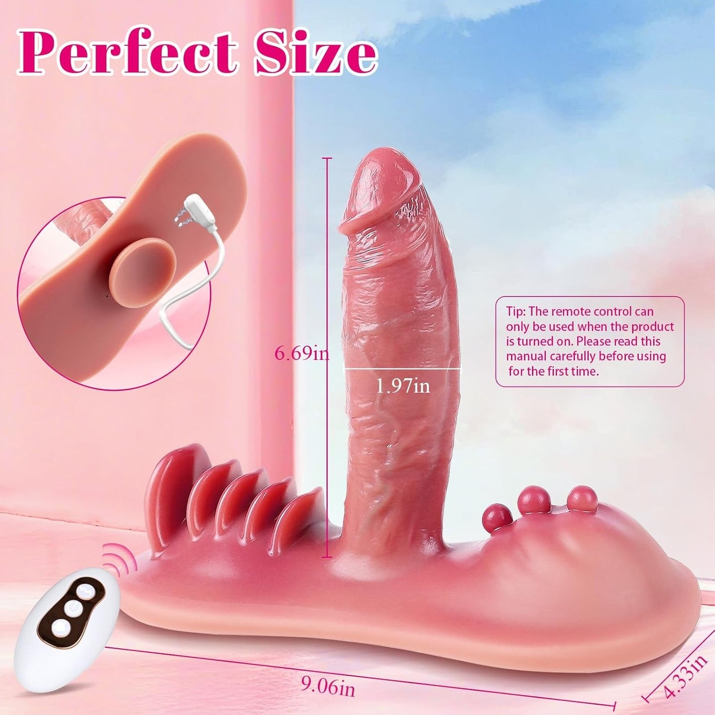 RideForge Dildo con empuje "ride-on" controlado por aplicación