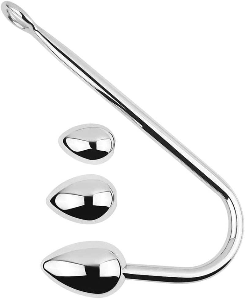 Gancho Anal de Acero Inoxidable HeartSteel 3 Bolas