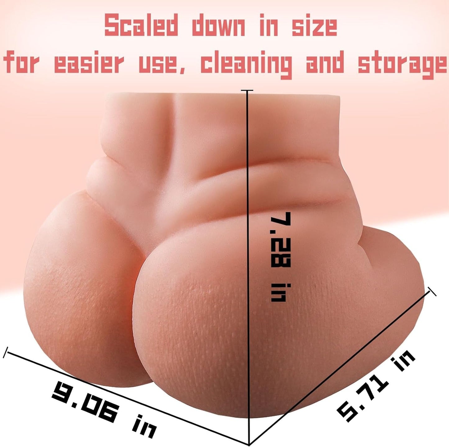SoftCurve 7.3LB Muñeca Sexual de Torso de Doble Canal Tacto Real