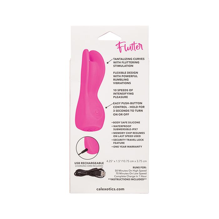Vibrador recargable Cascade Flutter - Rosa