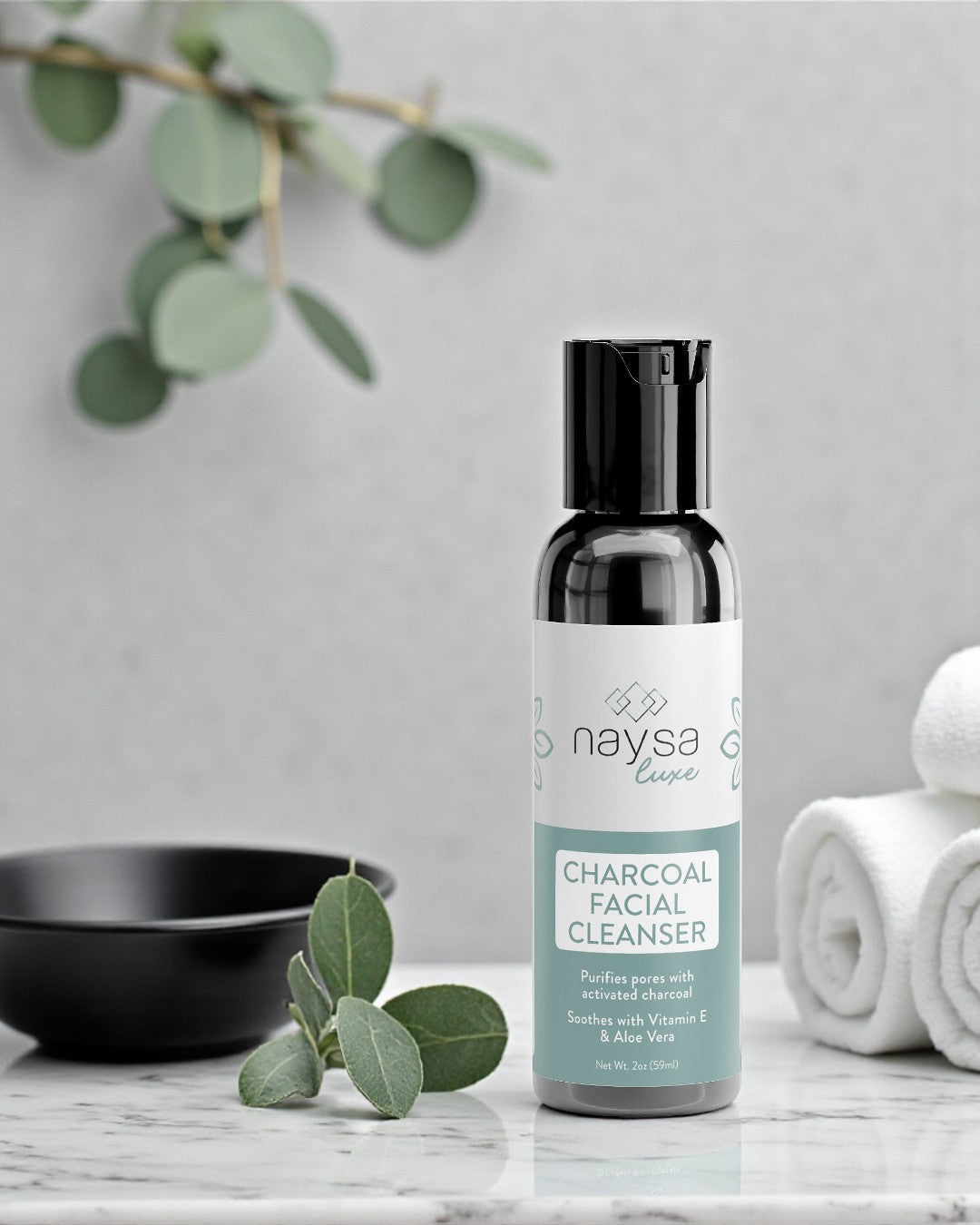 Naysa Luxe - Limpiador facial de carbón