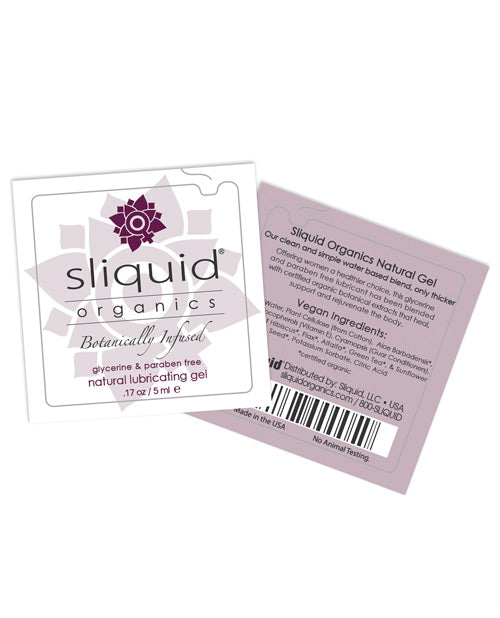 Gel Lubrifiant Naturel Sliquid Organics - Sachet de 5 ml