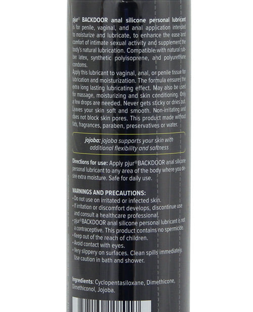 Pjur Back Door Lubricante Personal de Silicona para la Zona Anal - Frasco de 100 ml