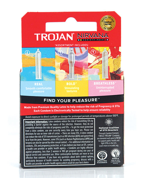 Condones Trojan Nirvana - Paquete de 3