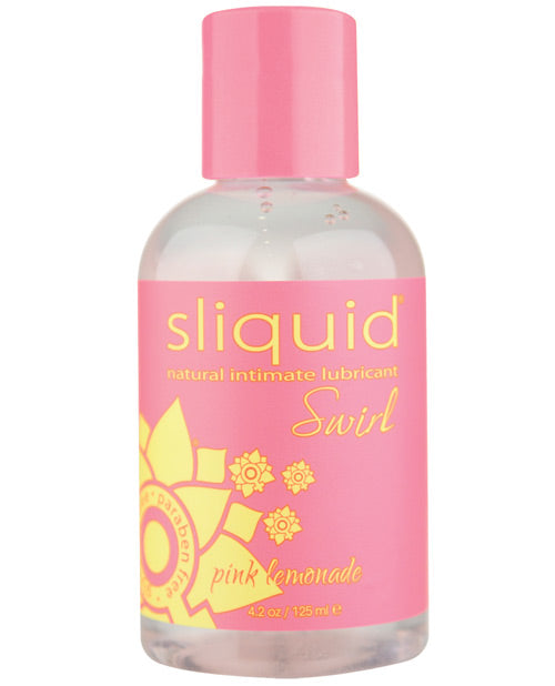 Lubricante Sliquid Naturals Swirl - 4.2 oz Limonada Rosa
