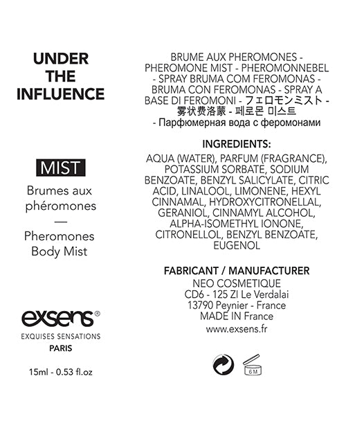 EXSENS of Paris Brume Corporelle aux Phéromones - 15 ml Sous l'Influence