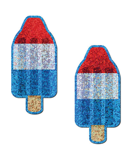 Cache-tétons Premium Bomb Pop - Rouge/Blanc/Bleu Taille unique