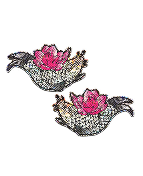 Pastease Premium Diamond Thom Disco Koi & Fleur de Lotus - Argent Taille Unique