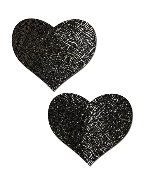 Cache-tétons réutilisables Liquid Heart - Noir Taille Unique