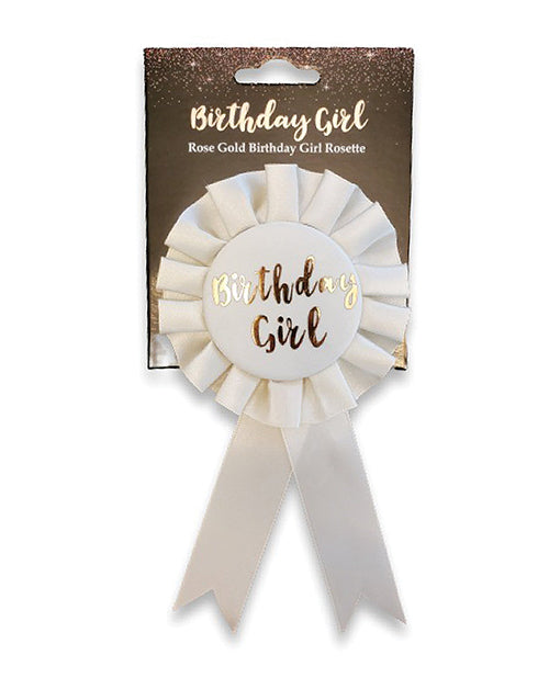 Insignia de cumpleaños para chica - Oro rosa