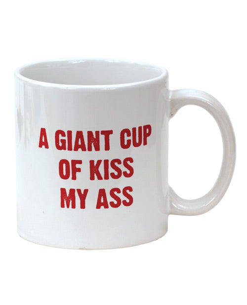 Mug d'attitude Une tasse géante de « Kiss My Ass » - 650 ml