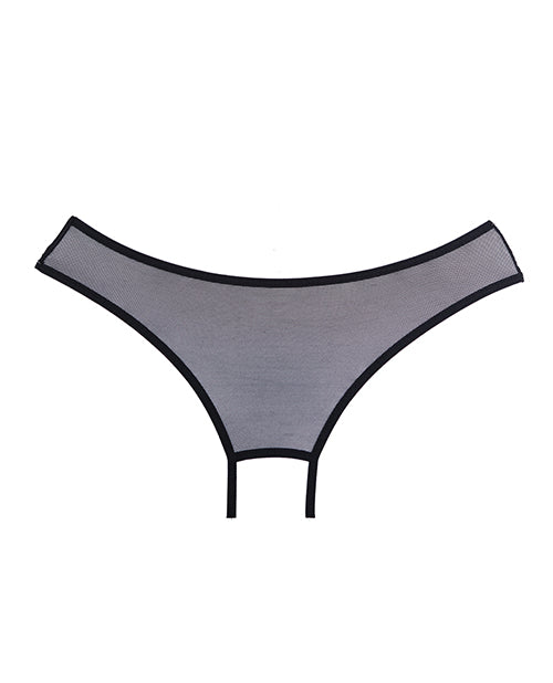 Braguita de malla Adore Wild Nite con espalda abierta negra T/U