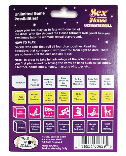 Juego de Dados Definitivo de Sexo en Casa
