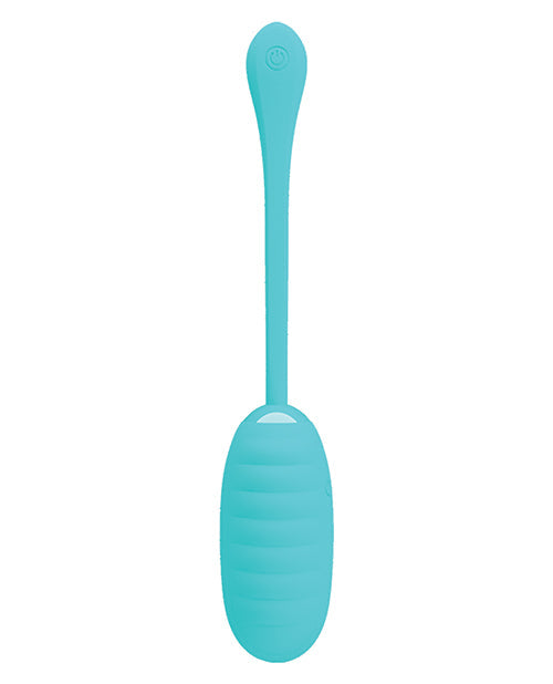 Télécommande œuf Pretty Love Kirk en silicone liquide - Turquoise